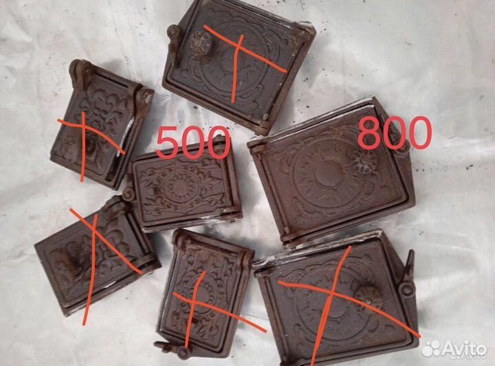 Дверцы печные чугунные