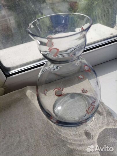 Вазы из цветного стекла СССР