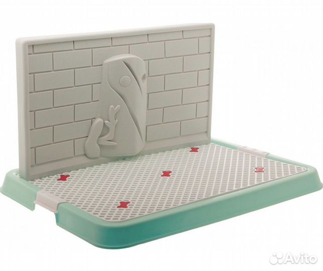 Туалет для собак V.I.Pet со стенкой