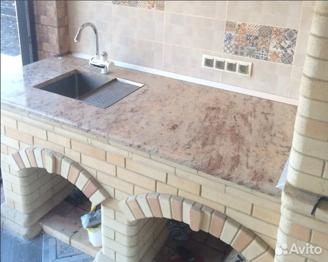 Столешница для барбекю зоны