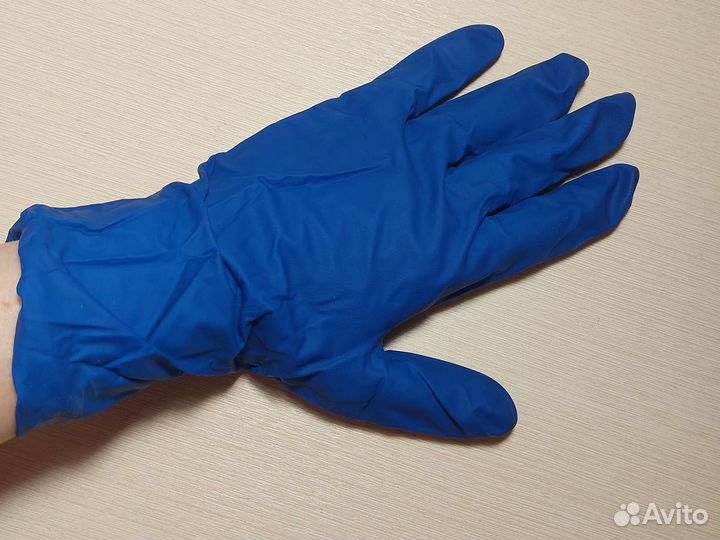 Перчатки хозяйственные латексные