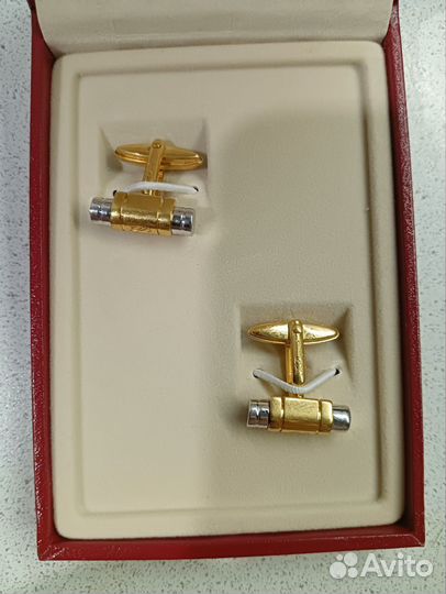 Запонки Dupont Paris позолота дюпон Париж