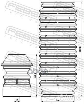 Комплект пылезащитный задний BMW X3 E83, X5 E53