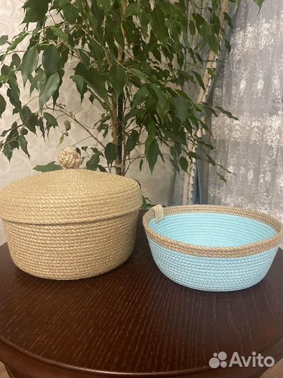 Корзина для хранения с крышкой