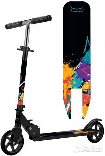 Самокат 145 мм PU, черный