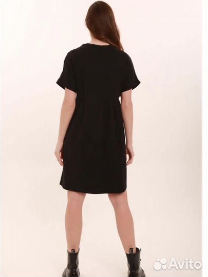 Черное базовое платье можно для беременных