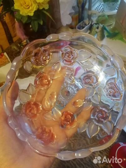 Хрусталь, Вазы, сахарница, салатницы