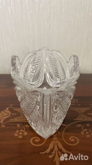 Хрустальная конфетница Лодочка СССР