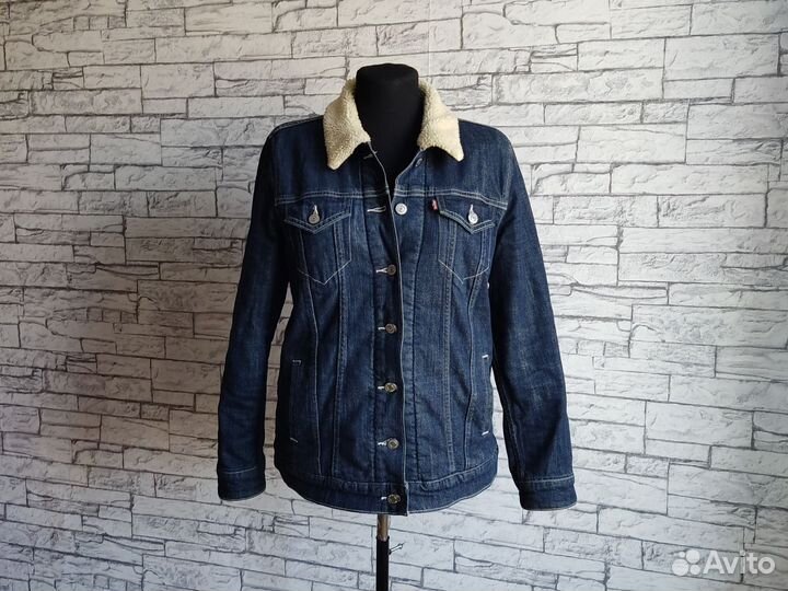 Куртка джинсовка утепленная Levis Strauss 40 42 44