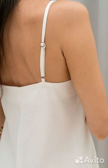 Льняной сарафан новый 42-44