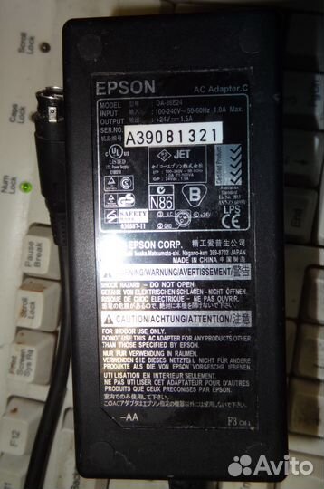 Адаптер DA-36E24 бу 24В 1,5А Epson (Мини-фр-К)