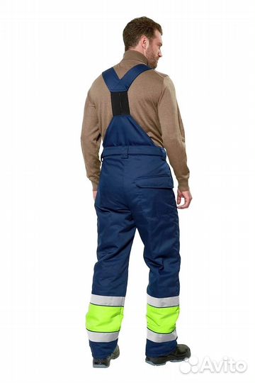 Костюм рабочий мужской зимний Илион сигнальный