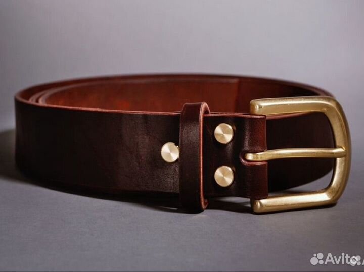 Мужской кожаный ремень