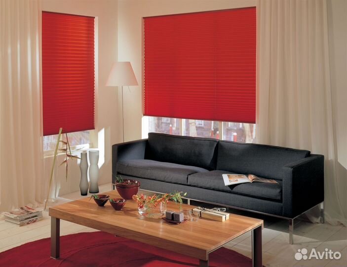 Шторы плиссе Янтарный