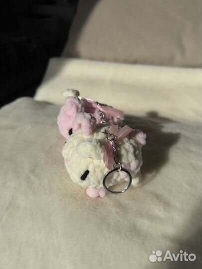 Парные брелки ручной работы зайки miffy