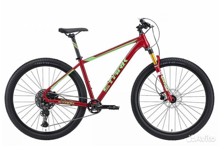 Велосипед Stark Armer 29.6 HD бордовый/зеленый 18