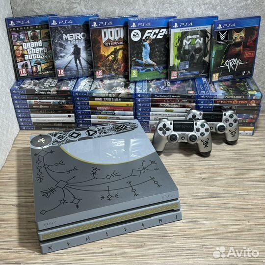 PlayStation 4 Pro God of War Edition + 60Игр