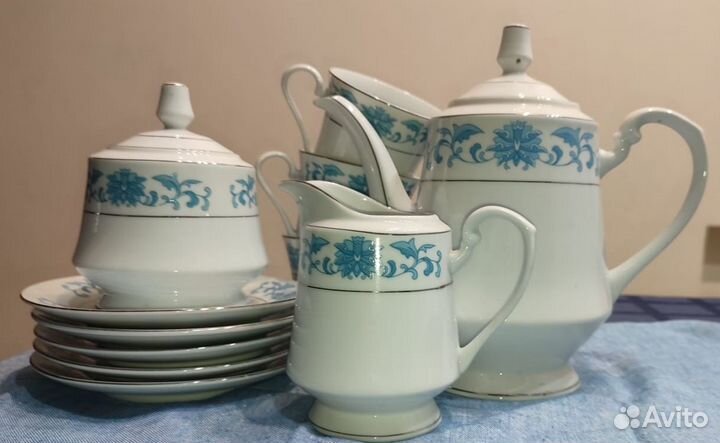 Сервиз китайский чайный/кофейный фарфоровый