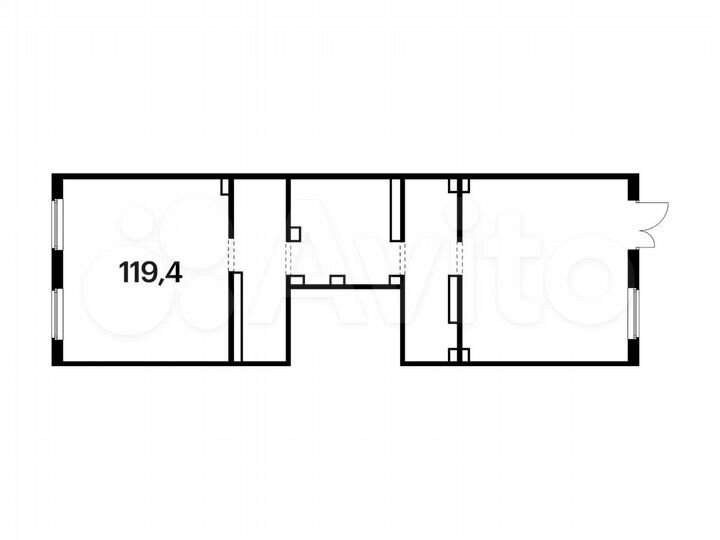 Продам помещение свободного назначения, 119.4 м²