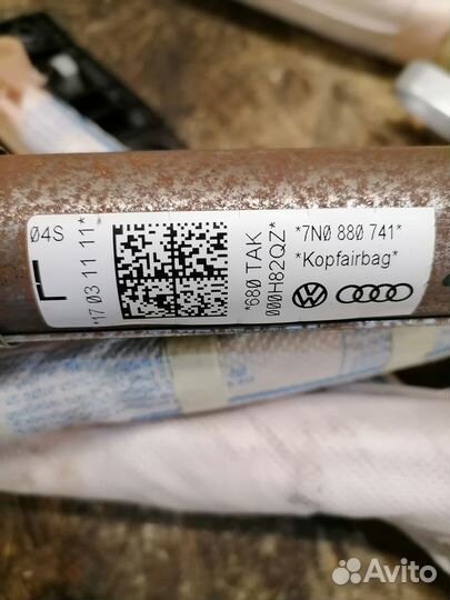 Шторка безопасности боковая Volkswagen Sharan 7N