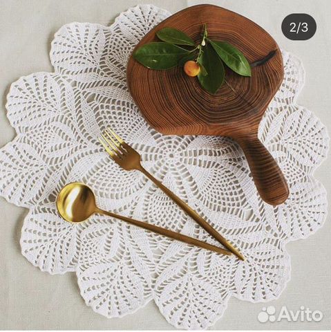 Салфетка ажурная диаметр 42 см