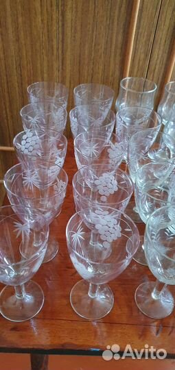 Стекло СССР, фужеры