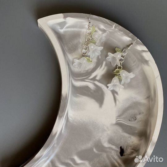 Серьги колокольчики ручной работы