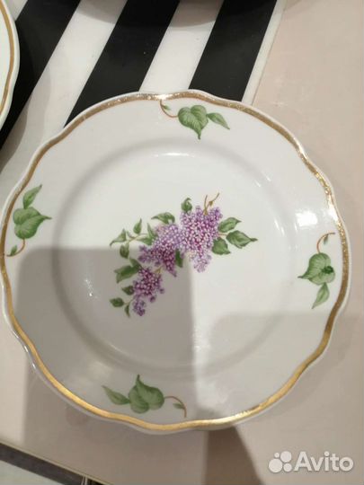 Тарелки сирень Дулево 1967