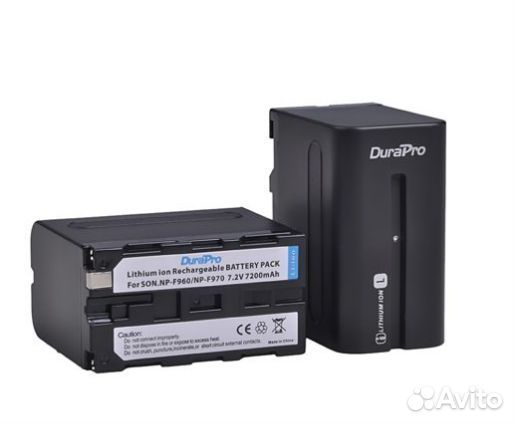 2 аккумулятора NP-F970 7200 мАч + двойное зарядное