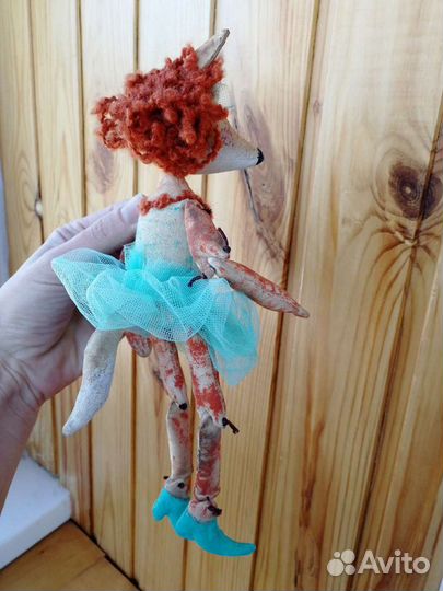Текстильная игрушка лиса