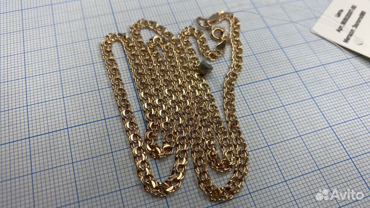 Золотая цепь бисмарк 55 см