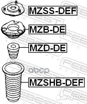 Пыльник амортизатора mzshb-DEF mzshb-DEF Febest