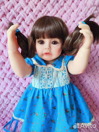 Кукла Реборн силиконовая,55см,можно купать
