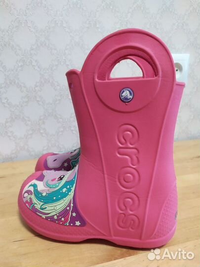 Сапоги crocs j1 светящиеся