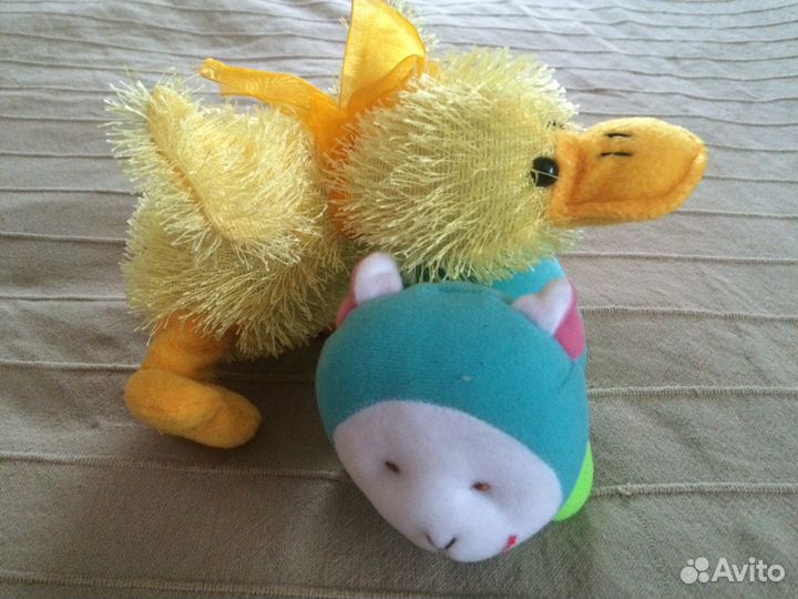 Мягкие куклы и животные