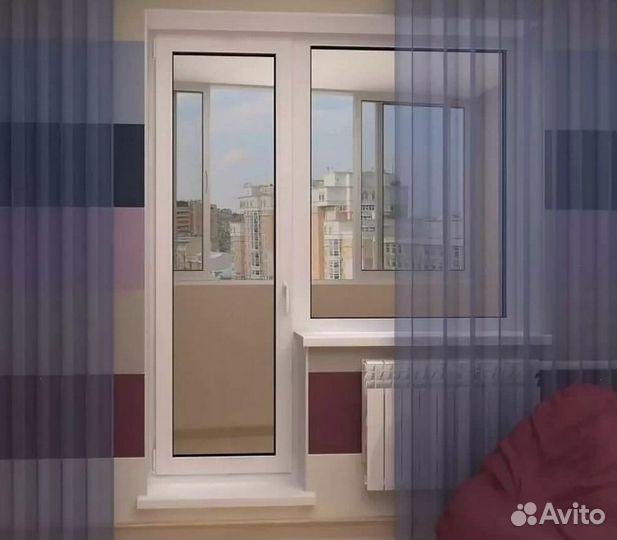 Выход на балкон теплый