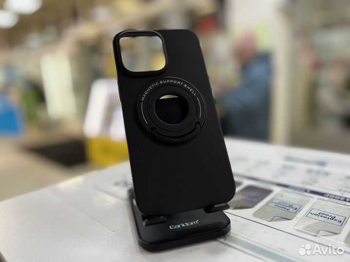 Чехол на iPhone 14 pro max с магнитом и подставкой