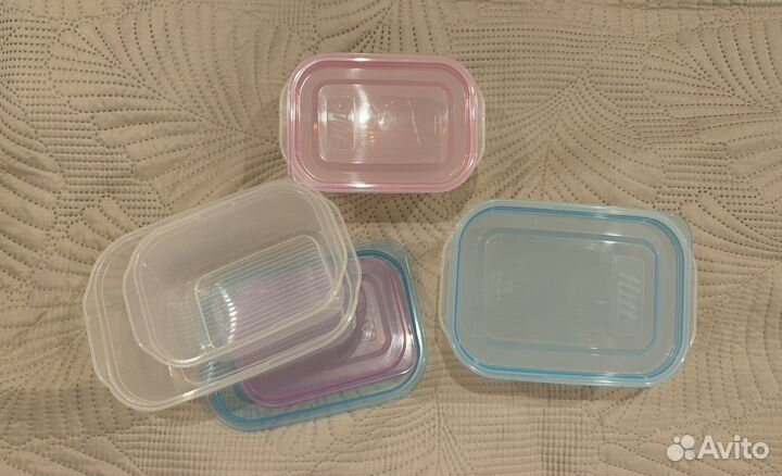 Контейнеры для еды 4 шт новые