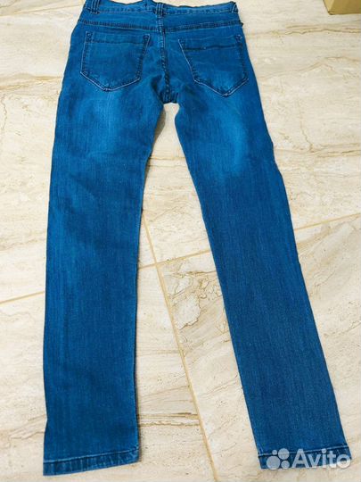 Джинсы для девочки 134 новые