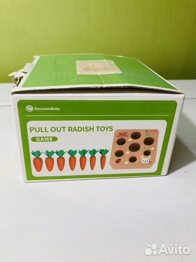 Сортер монтессори морковки