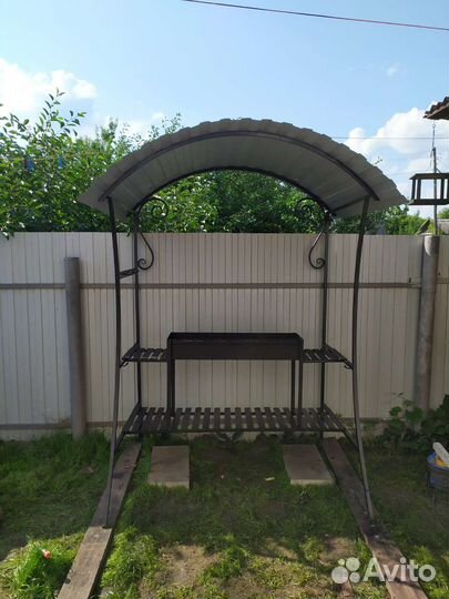 Мангал с крышей
