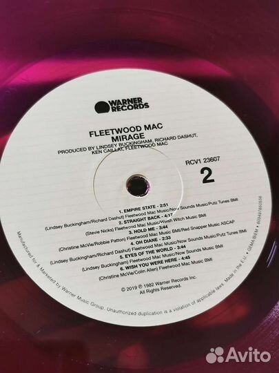 Fleetwood Mac Mirage винил