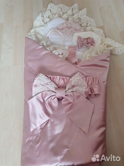 Комплект на выписку весна Luxury baby конверт