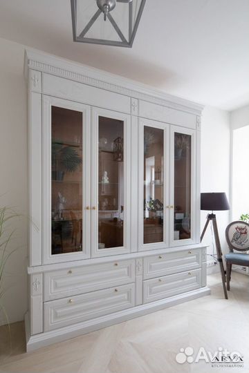 Шкаф на заказ, Ясень, цвет по NCS