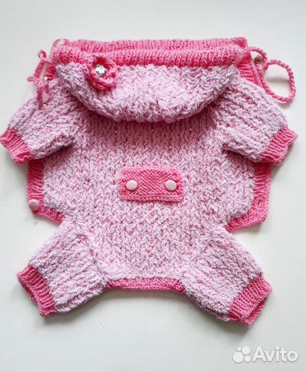 Вязаная одежда для маленькой собачки