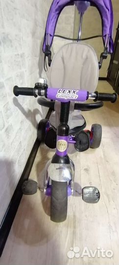 Детский велосипед трехколесный с ручкой