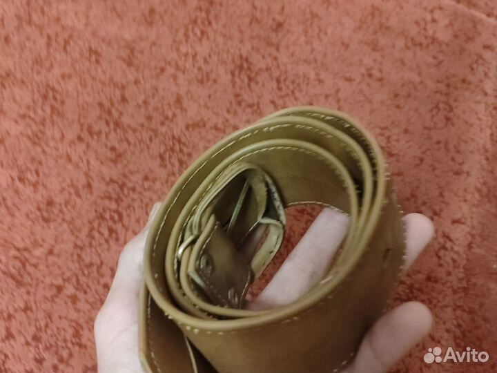 Ремень из натуральной кожи ручной работы