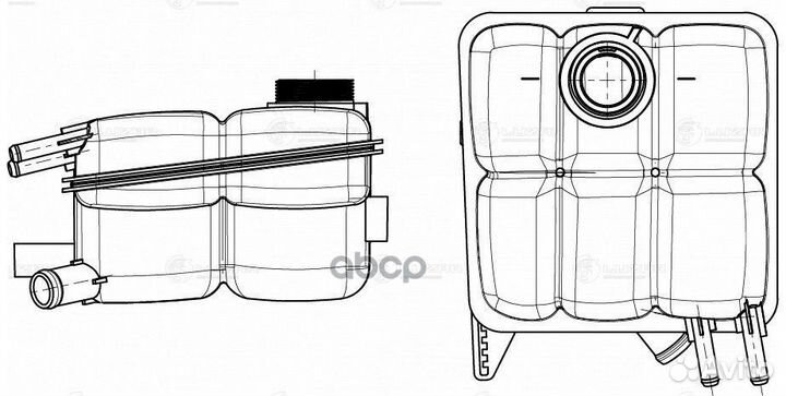 Бачок расширительный LET1030 luzar