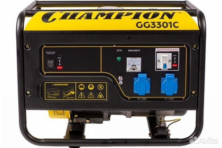 Генератор бензиновый champion GG3301C