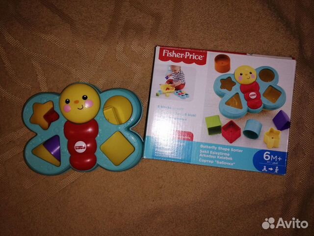 Сортер Fisher Price Бабочка, домик Полесье